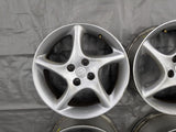 16” Mazda Miata Chrome Alloy Wheel Rim Twist 5 spoke 16x6.5 +40 4x100  02NB3663