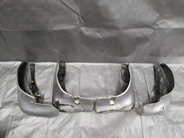 1999-2005 Mazda Miata NB Splash Guards Mud Flaps Front & Rear Set/ Silver 22v