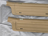 1999-2005 Mazda Miata MX-5 Door Sill Trim Cover Pair Chrome Tan 99-05