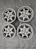 1994-1997 Mazda Miata Mx-5 OEM Solid Spoke Wheel Rim Set 14x6 9965-13-6040 857 94-97 Mazda Miata OEM used part