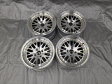 JNC WHEELS JNC001 15x8 4x100 +20 Silver Set of 4 Used