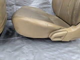 2001-2005 Mazda Miata Mx-5 OEM Tan Vinyl Seats Pair  01-05 00NB7436