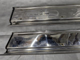 1990-1997 Mazda Miata OEM Metal Chrome Door Sill Left Right Set NA 90-97 *DENTS*