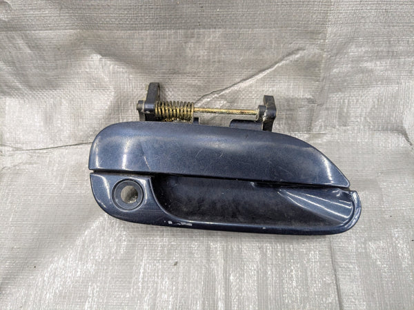99-05 Mazda Miata OEM Exterior Outer Door Handle Passenger Right Blue 99NB12K — Mazda Miata MX-5 OEM part product photo