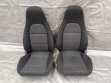 1999-2000 Mazda Miata Mx-5 OEM Black Cloth Seats Pair 98NB1174 99-00