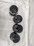 1990-2005 MAZDA MIATAOEM SET OF 4 SATIN SILVER TRIM EYEBALL STYLE DASH VENTS