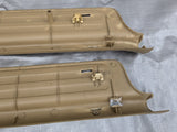 1999-2005 Mazda Miata MX-5 Door Sill Trim Cover Pair Chrome Tan 99-05