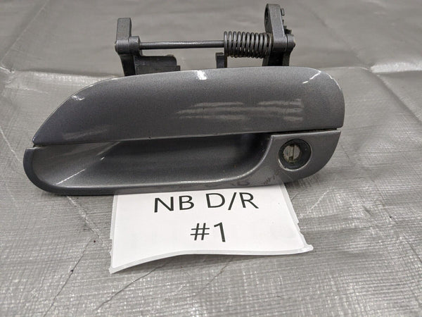 99-05 Mazda Miata OEM Left Driver Outside Door Handle Gray #1