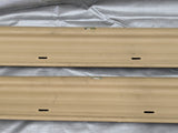 1999-2005 Mazda Miata MX-5 Door Sill Trim Cover Pair Chrome Tan 99-05