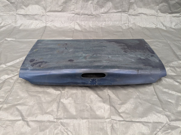 1999-2005 Mazda Miata Mx-5 OEM Rear Trunk Deck Lid Blue 98NB12K 99-05 — Mazda Miata MX-5 OEM part product photo