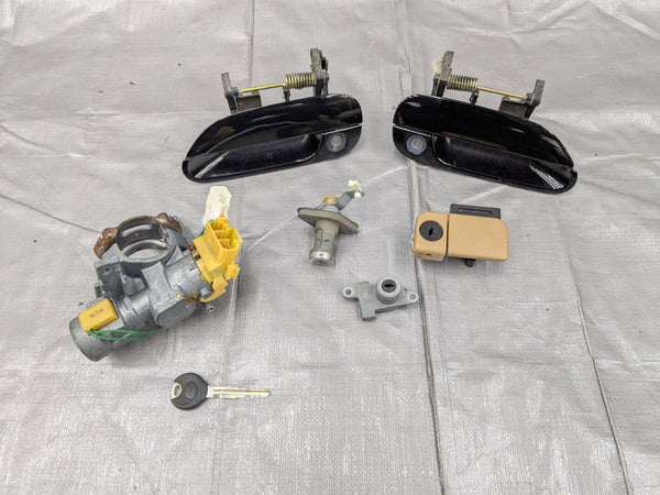 99-00 Mazda Miata MX5 OEM NB1 Ignition Key Set Full Car Lock Manual 1999-2000 — Mazda Miata MX-5 OEM part product photo