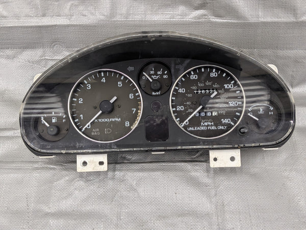 1990-1993 MIATA MX-5 OEM DASH INSTRUMENT GAUGE CLUSTER SPEEDOMETER 128K  90-93 — Mazda Miata MX-5 OEM part product photo