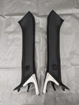 2016-2024 Mazda MX-5 Miata Left & Right A Pillar Trim Cover Pair White Black