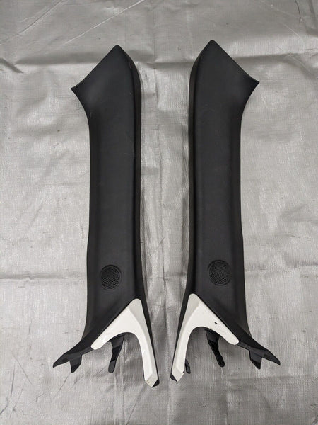 2016-2024 Mazda MX-5 Miata Left & Right A Pillar Trim Cover Pair White Black