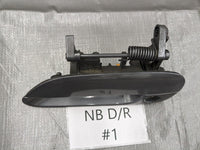 99-05 Mazda Miata OEM Left Driver Outside Door Handle Gray #1