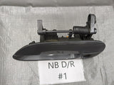 99-05 Mazda Miata OEM Left Driver Outside Door Handle Gray #1