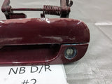 99-05 Mazda Miata OEM Left Driver Outside Door Handle Burgandy #2
