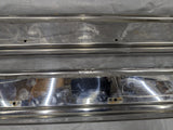 1990-1997 Mazda Miata OEM Metal Chrome Door Sill Left Right Set NA 90-97 *DENTS*