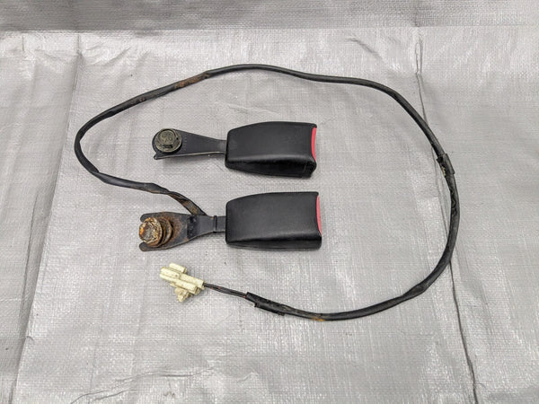 1994-1997 Mazda Miata NA Passenger & Drivers Left Seat Belt Receiver Buckle OEM 94-97 — Mazda Miata MX-5 OEM part product photo