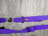 NRG Innovations SBH-4PC-SPP 4-Point Racing Harness Purple 2-in Webbing USED