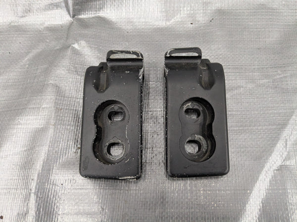 90-05 Mazda Miata MX5 OEM Genuine Side Hard Top Striker Plates Pair B Pillar — Mazda Miata MX-5 OEM part product photo