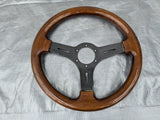 Steering Wheel Wood Wooden 350mm NO Hub Adapter