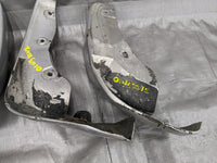 1999-2005 Mazda Miata NB Splash Guards Mud Flaps Front & Rear Set/ Silver 22v