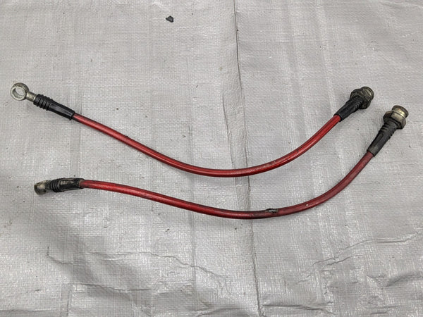 1990-2005 Mazda Miata Mx-5 OEM Front Only Stainless Steel Braided Brake Line Set 96NAA2 90-05 — Mazda Miata MX-5 OEM part product photo