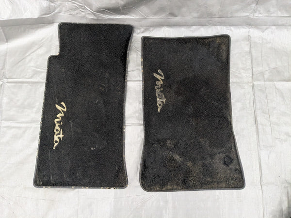 1990–1997 Mazda Miata MX-5 OEM Black Carpet Floor Mats Set NA01-68-760/761 90UC — Mazda Miata MX-5 OEM part product photo