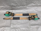1994-1997 Mazda Miata OEM TAN Seat Belt Reel Left Right Set NA 94-97 96NAA2 — Mazda Miata MX-5 OEM part product photo