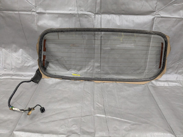 1999-2005 Mazda Miata Mx-5 OEM Rear Soft Top Glass W/ Defrost Glass Only 01NB22A 01-05 — Mazda Miata OEM used part product photo