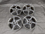16” Mazda Miata Chrome Alloy Wheel Rim Twist 5 spoke 16x6.5 +40 4x100 01NB0469 OEM Mazda Miata MX-5 part image