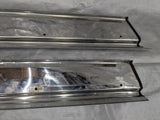 1990-1997 Mazda Miata OEM Metal Chrome Door Sill Left Right Set NA 90-97 *DENTS*