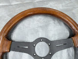 Steering Wheel Wood Wooden 350mm NO Hub Adapter