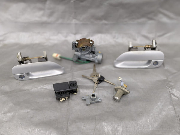 99-00 Mazda Miata MX5 OEM NB1 Ignition Key Set Full Car Lock Manual 1999-2000 — Mazda Miata MX-5 OEM part product photo