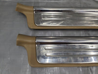 1999-2005 Mazda Miata NB Pair LH&RH Door Entry Sill Plates Chrome & TAN 99-05