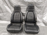 1990-1993 Mazda Mx-5 Miata OEM Black Leather Seat Pair 91NAUC 90-93