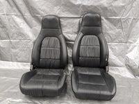 Mazda Miata MX-5 OEM 1990-1993 Mazda Mx-5 Miata OEM Black Leather Seat Pair 91NAUC 90-93