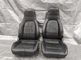 Mazda Miata MX-5 OEM 1990-1993 Mazda Mx-5 Miata OEM Black Leather Seat Pair 91NAUC 90-93