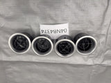 1990-2005 MAZDA MIATAOEM SET OF 4 SATIN SILVER TRIM EYEBALL STYLE DASH VENTS