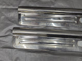 1999-2005 Mazda Miata MX-5 Door Sill Trim Cover Pair Chrome Tan 99-05