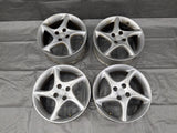 16” Mazda Miata Chrome Alloy Wheel Rim Twist 5 spoke 16x6.5 +40 4x100  02NB3663