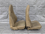 2001-2005 Mazda Miata Mx-5 OEM Tan Vinyl Seats Pair  01-05 00NB7436