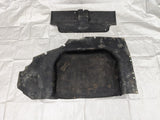 1990-1997 Mazda Miata Mx5 Black Rear Trunk Carpet Cover 2 Pieces 90-97 90NAUC — Mazda Miata MX-5 OEM part product photo