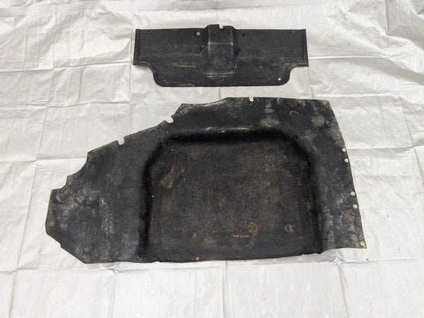 1990-1997 Mazda Miata Mx5 Black Rear Trunk Carpet Cover 2 Pieces 90-97 90NAUC — Mazda Miata MX-5 OEM part product photo