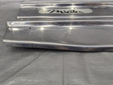 1990-1997 Mazda Miata OEM Metal Chrome Door Sill Left Right Set NA 90-97 *DENTS*