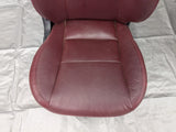 2001-2005 Mazda Miata Mx-5 OEM Red Vinyl Leather Seats Pair 01-05 04NB4374
