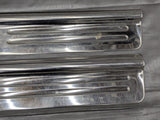 1999-2005 Mazda Miata MX-5 Door Sill Trim Cover Pair Chrome Tan 99-05