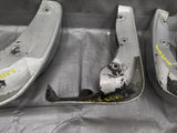 1999-2005 Mazda Miata NB Splash Guards Mud Flaps Front & Rear Set/ Silver 22v