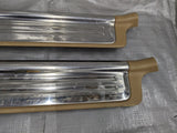 1999-2005 Mazda Miata NB Pair LH&RH Door Entry Sill Plates Chrome & TAN 99-05